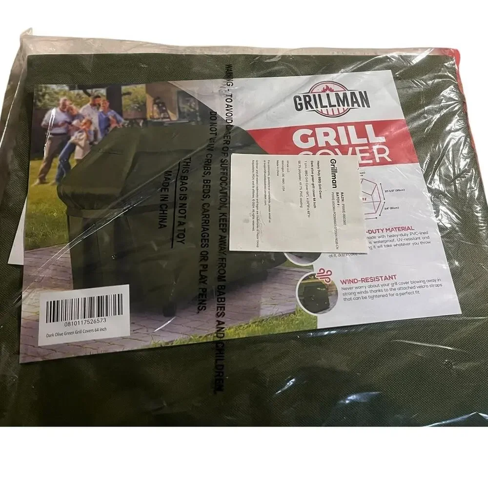 Grillman Grill Cover Dark Olive Green 64